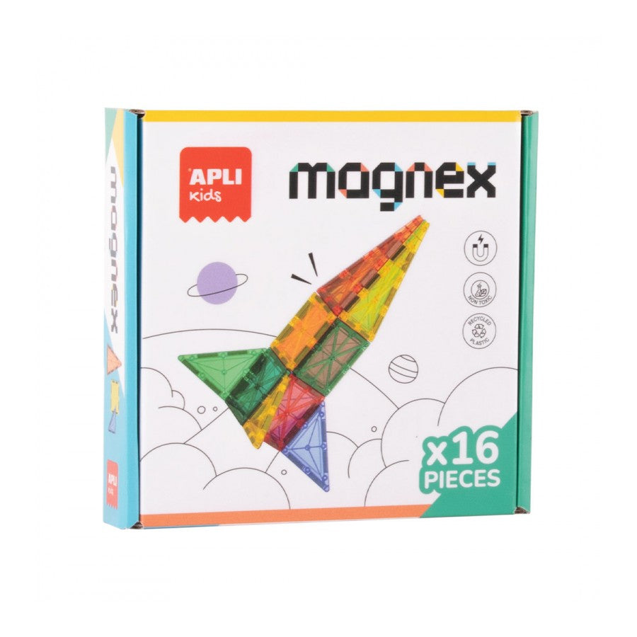 Apli Transparante Magnetische Blokken 16 stuks