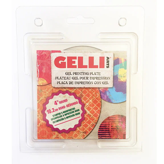 Gelli Arts Gel-Druckplatte, rund, 10 cm (4 Zoll)
