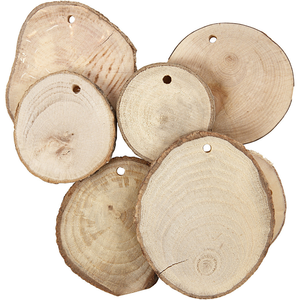 CC Holzscheiben 5-7 cm 22 Stück