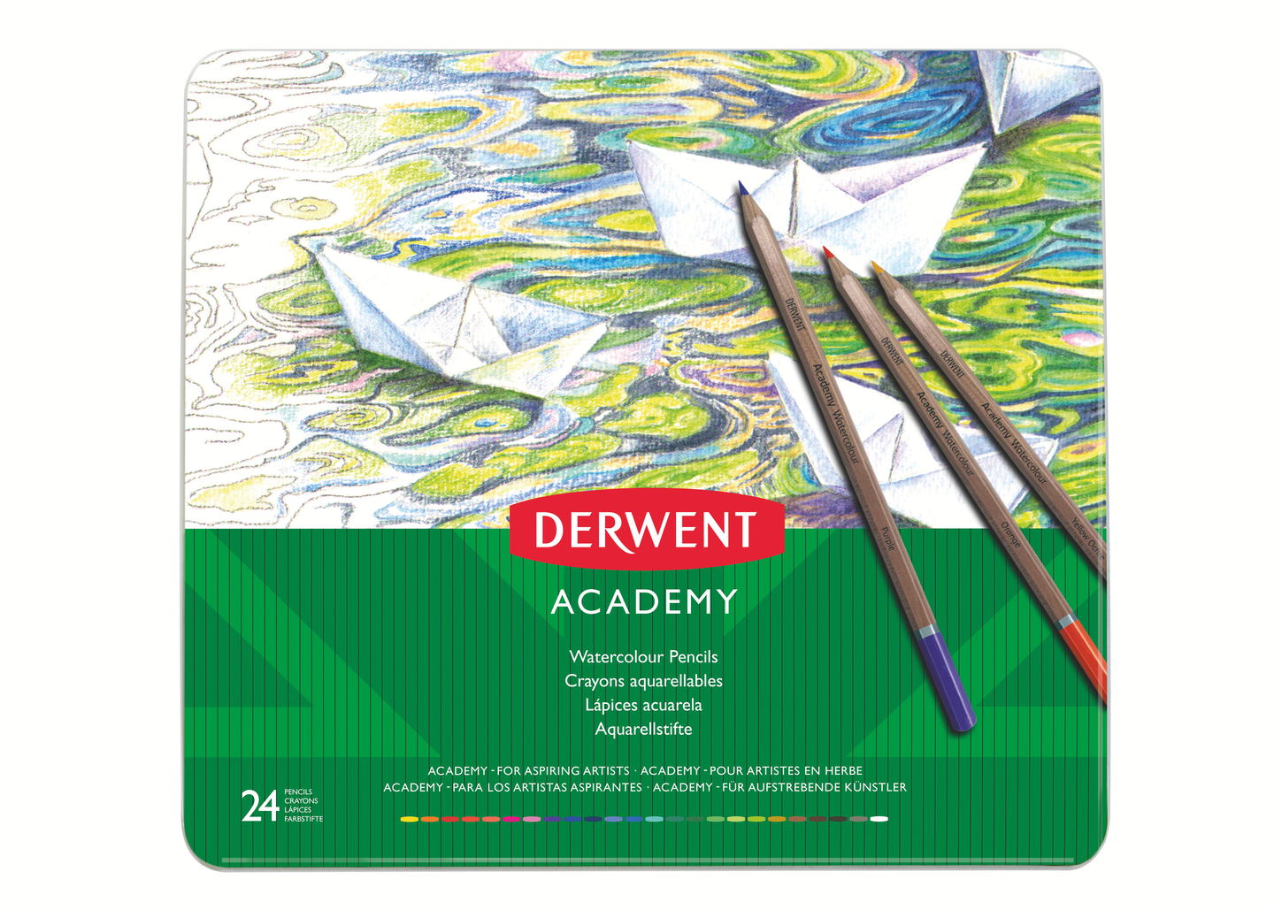 Derwent - Academy Watercolour Pencils Set 24 Pieces