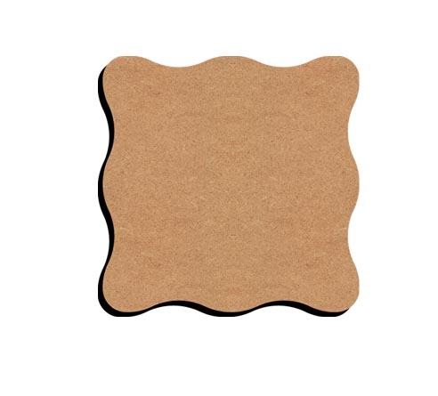 Gomille MDF Onderzetter Gegolfd 10 cm