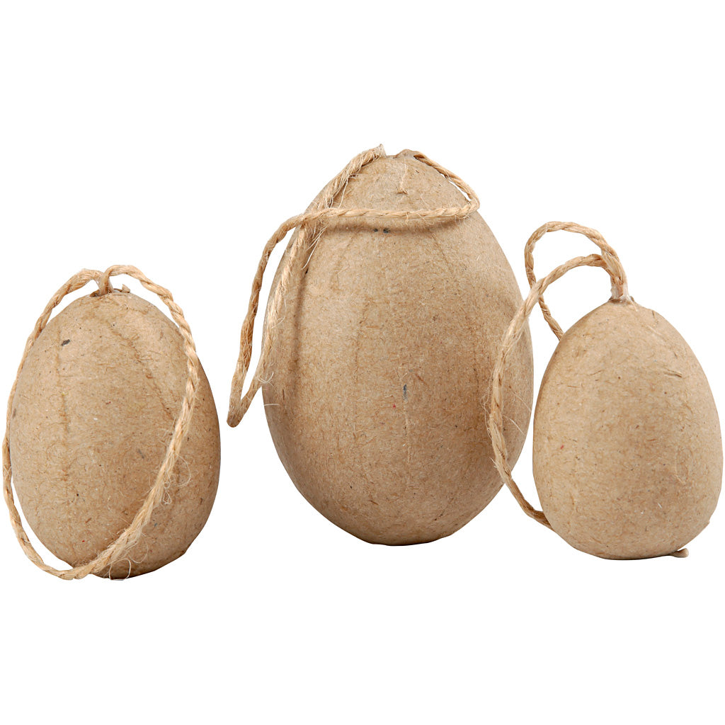 CC Paper Mache Eggs 6 pieces
