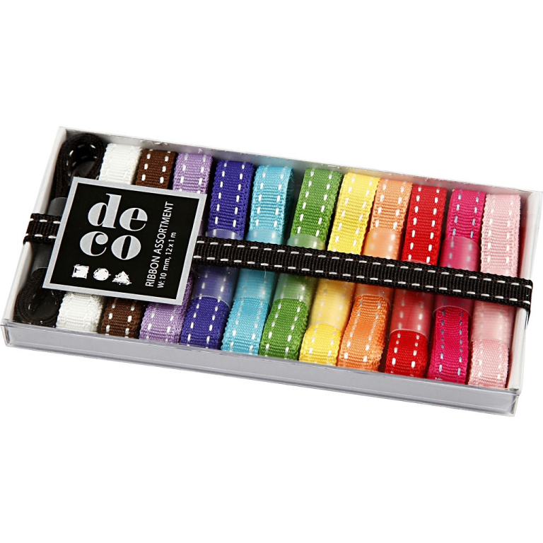CC Linten Set 10 mm 1 m Regenboog 12 stuks