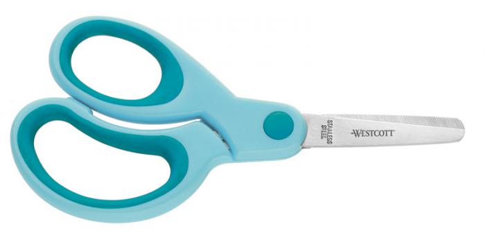 Westcott Kids Linkshandige Schaar 13cm Turquoise - Boetseerklei