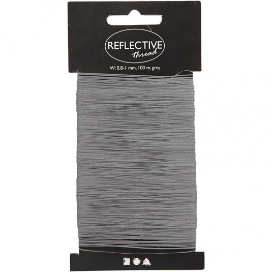 CC Reflecterend Draad 100m Grijs