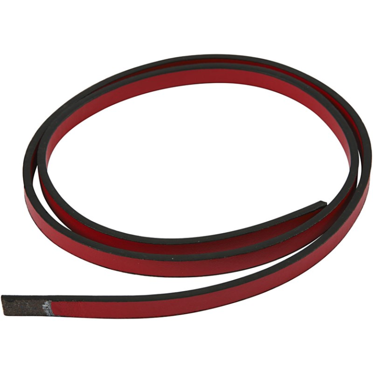 CC Kunstlederband 10 mm Rot 1 m