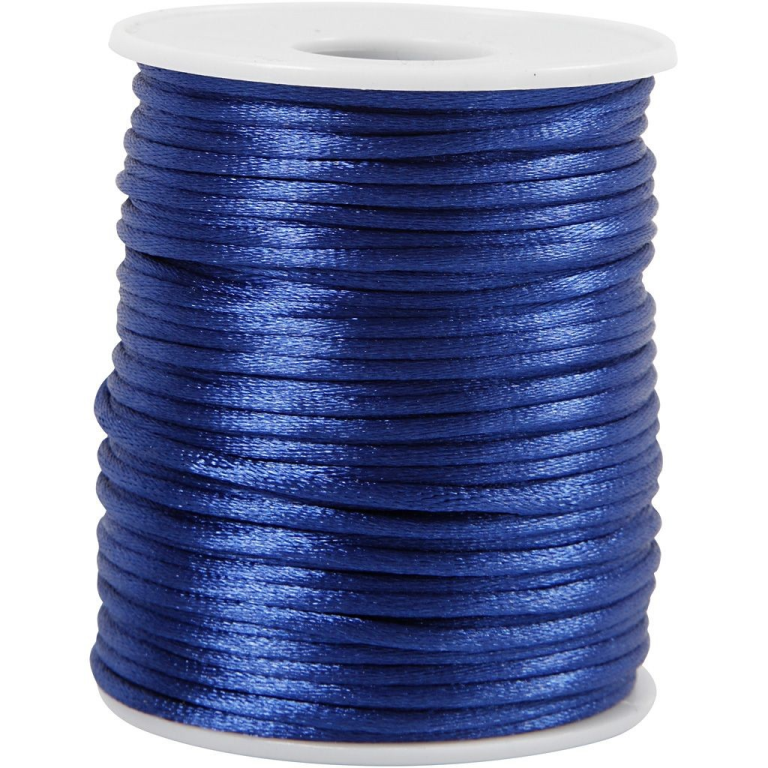 CC Satinkordel 2 mm Blau 50 m