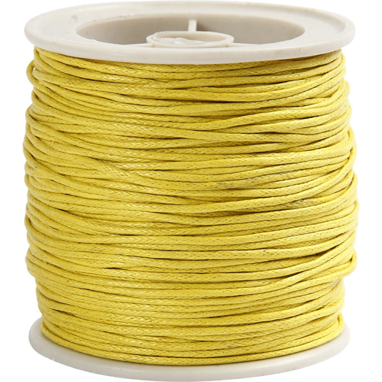 CC Cotton Cord 1 mm Yellow 40 m