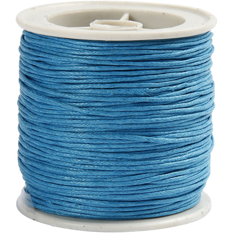 CC Cotton Cord 1 mm Turquoise 40 m
