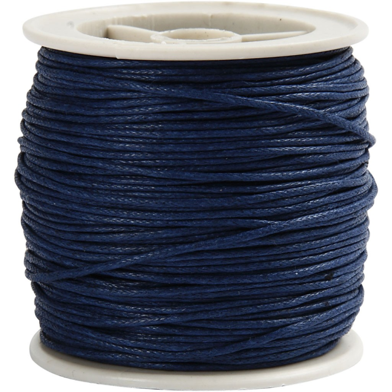 CC Baumwollkordel 1 mm Blau 40 m
