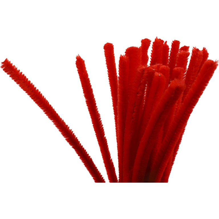 CC Chenille Wire Red 9mm 25 pieces