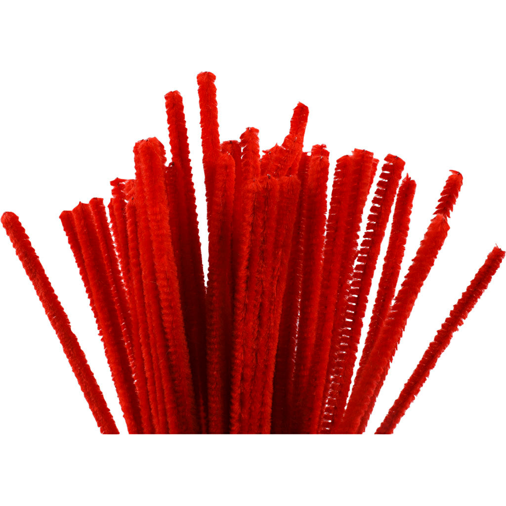 CC Chenilledraht 6 mm Rot 50 Stück