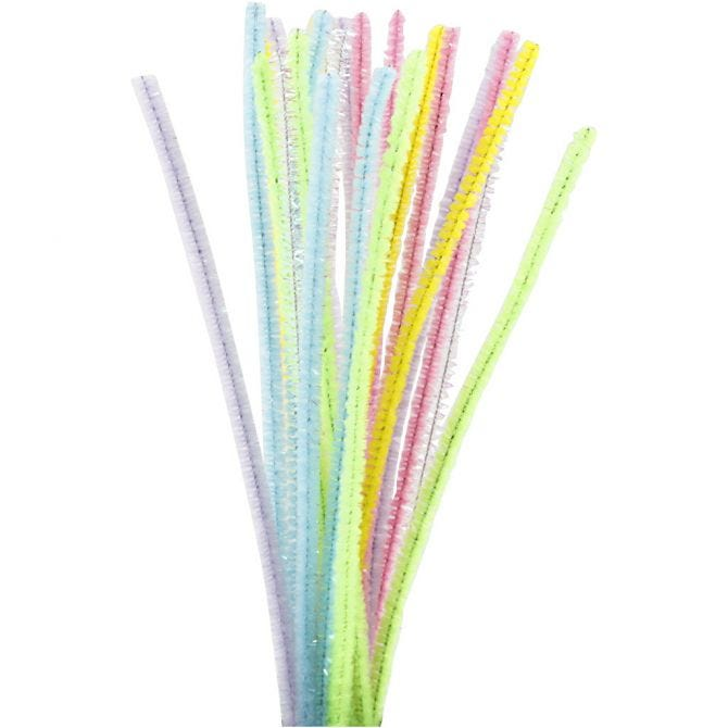 CC Pipe Cleaners 30 cm Pastel Colours 24 Pieces