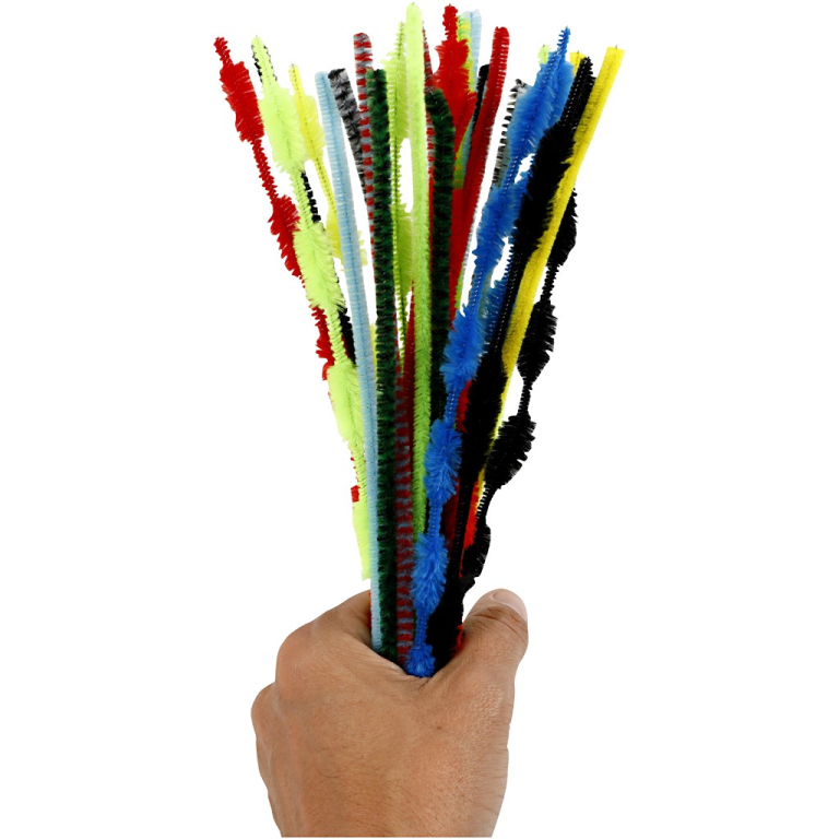 CC Pfeifenputzer Multifarben 5-12mm 30 Stück