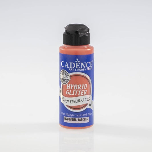 Cadence Hybrid acrylverf Glitter  – Granaat Appelbloem
