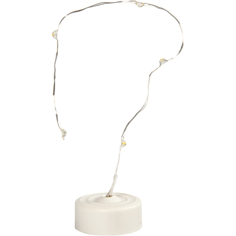CC LED Lichterkette 27 cm Silber