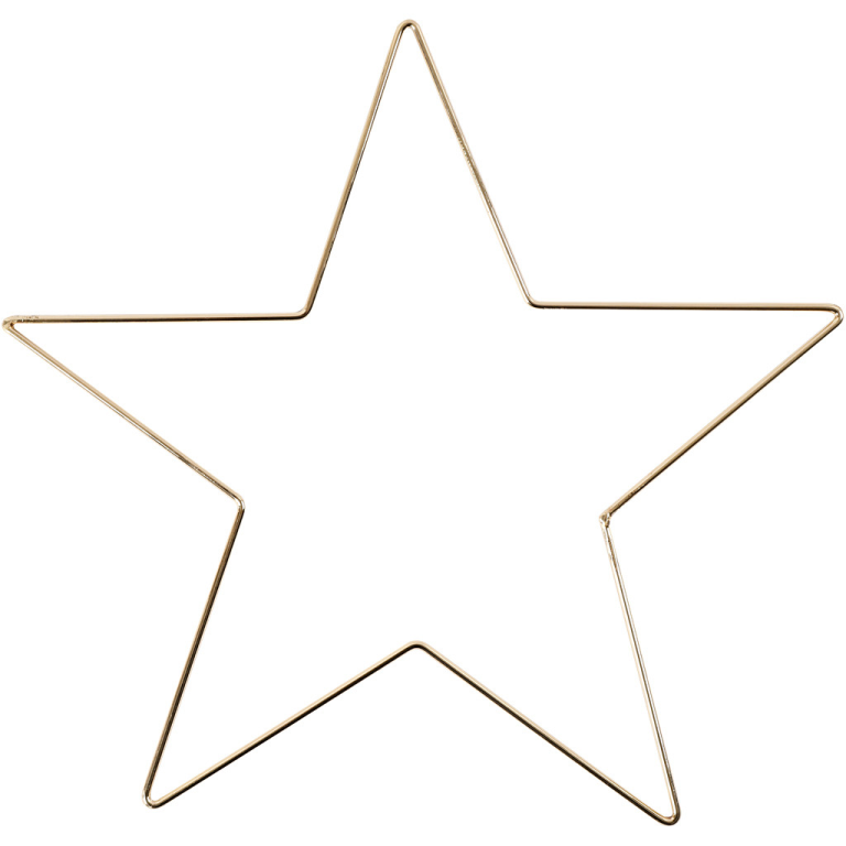 CC Metalen Ster 30 cm Goud