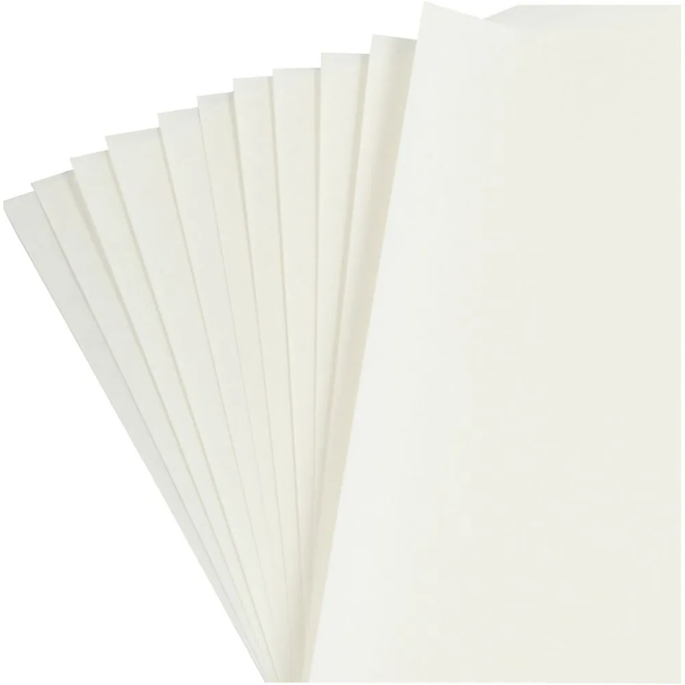 CC Transparentpapier 30x30 cm Weiß 12 Blatt