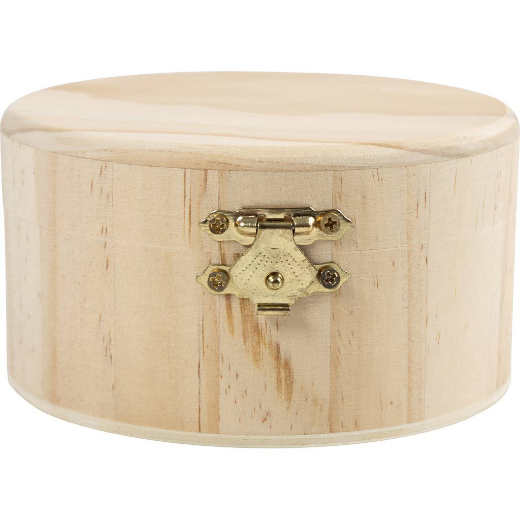 CC Houten Ronde Doos d:11cm