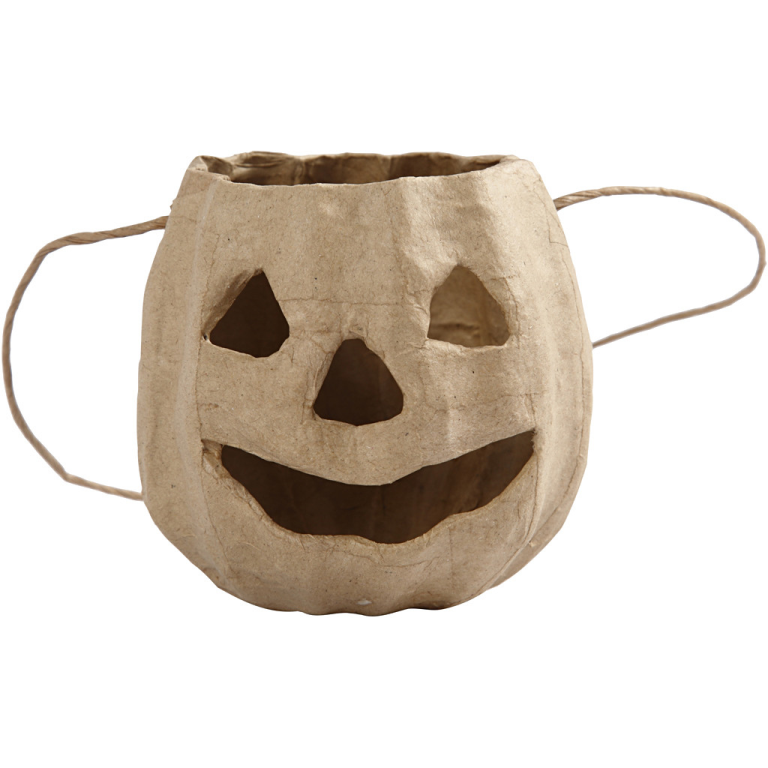 CC Papier-mâché Pumpkin Head 8.5 cm