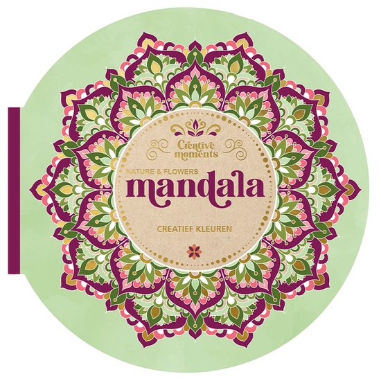 De Lantaarn Kleurboek Nature & Flowers Mandala - L: 24 × B: 24 × D: 1,9 cm