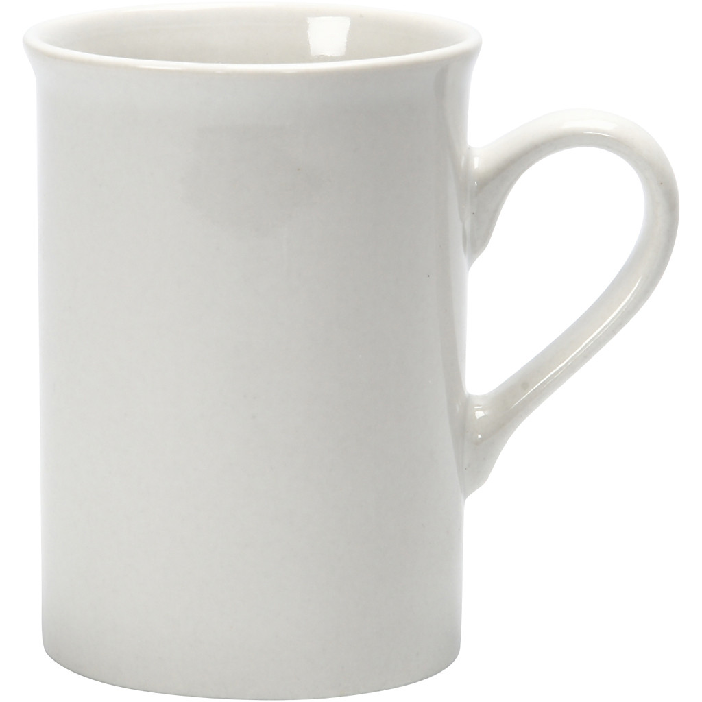 CC Porcelain Mug White 10 cm 2 pcs