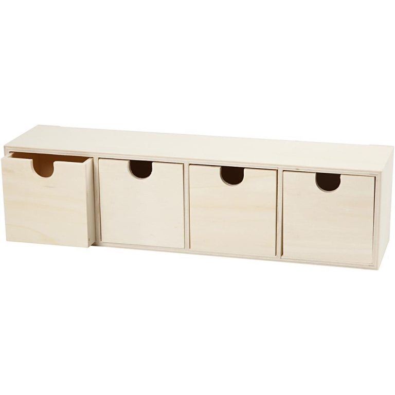 CC Hölzerner Schubladenschrank 9,2x34,7 cm