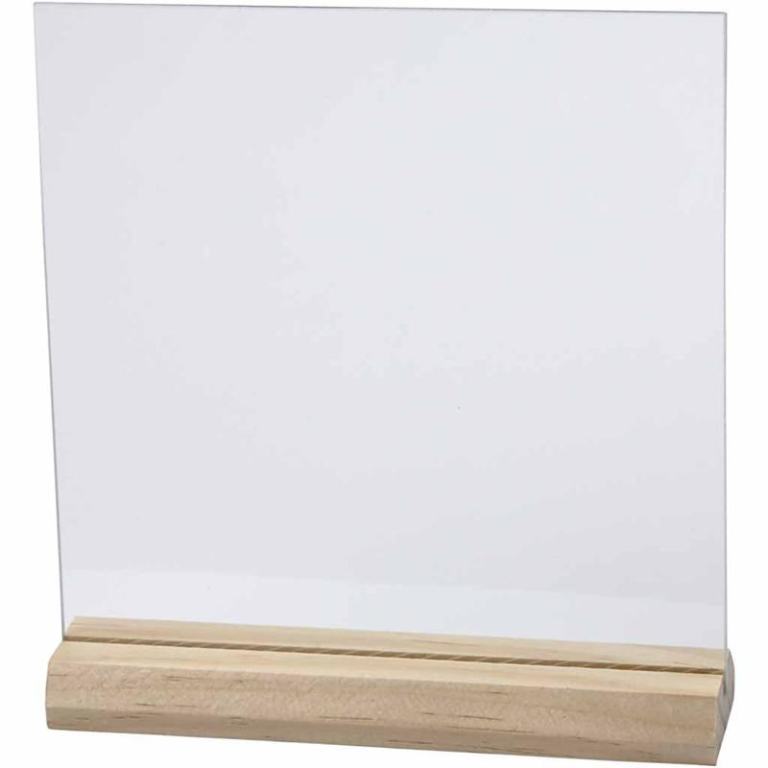 CC Glass Plate with Holder 15.5x15.5 cm, 10 pieces