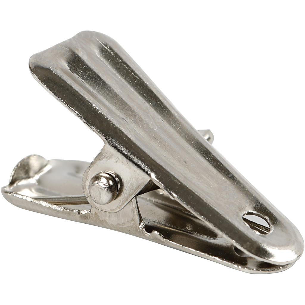 CC Deko-Klammern 12x27 mm 10 Stück Silber