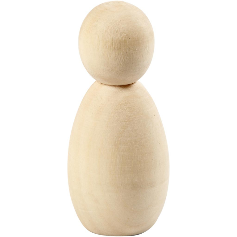 CC Holzfigur Klein 6 cm 5 Stück
