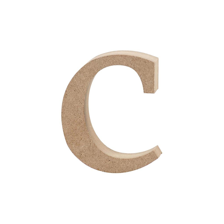 CC MDF Small Letter C 8 cm