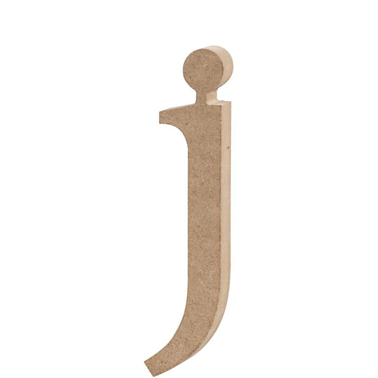 CC MDF Kleine Letter J 8 cm