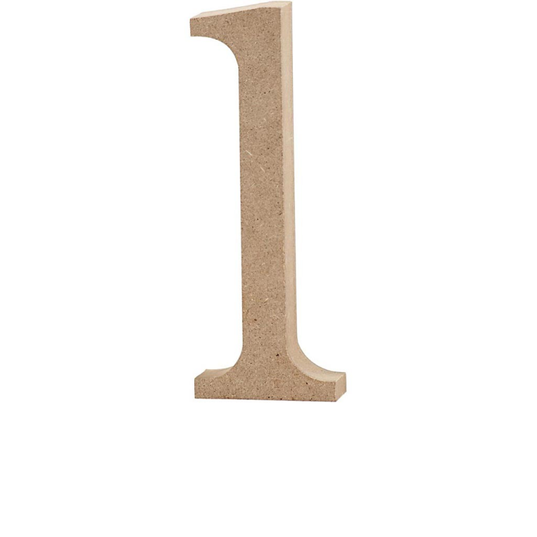 CC MDF Kleine Letter L 8 cm