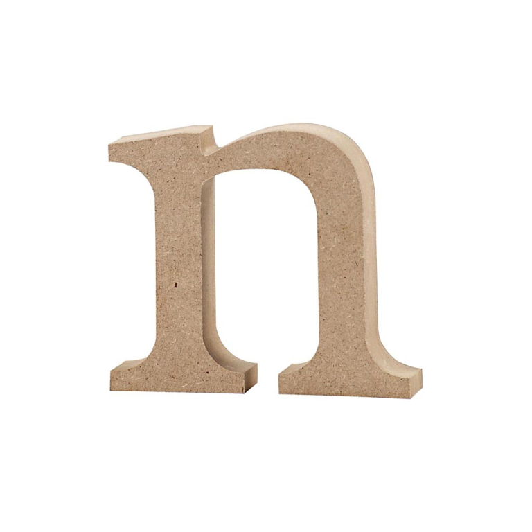 CC MDF Kleiner Buchstabe N 8 cm