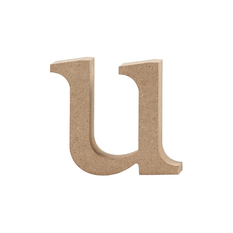 CC MDF Small Letter U 8 cm