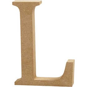 CC MDF Hoofdletter L 13 cm