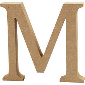CC MDF Hoofdletter M 13 cm
