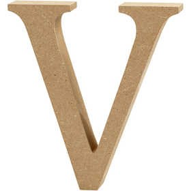 CC MDF Hoofdletter V 13 cm