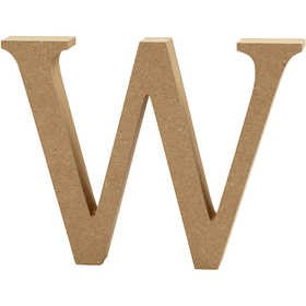 CC MDF Hoofdletter W 13 cm