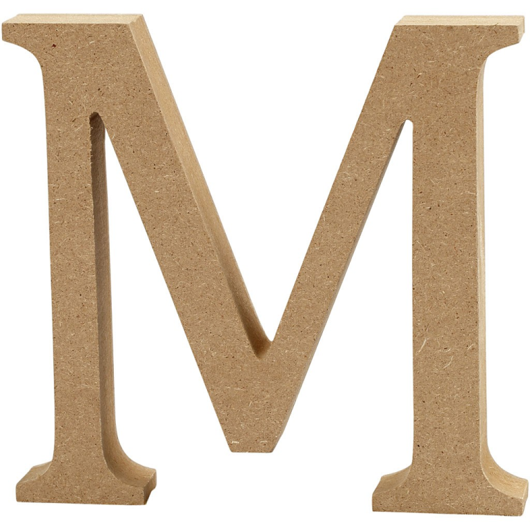 CC MDF Großbuchstabe M 8 cm