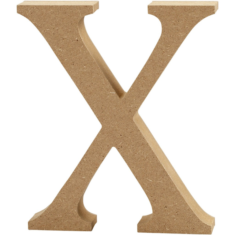 CC MDF Hoofdletter X 8 cm