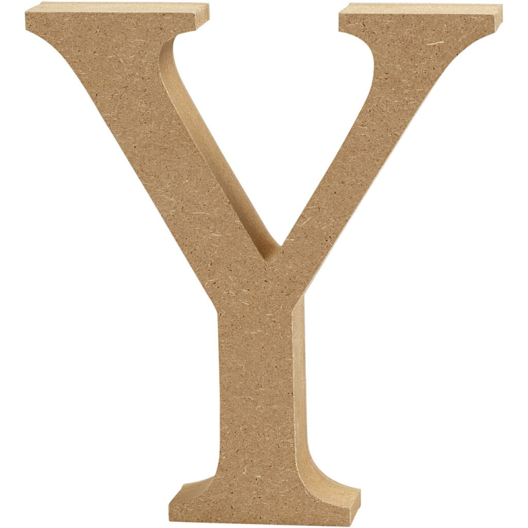 CC MDF Hoofdletter Y 8 cm