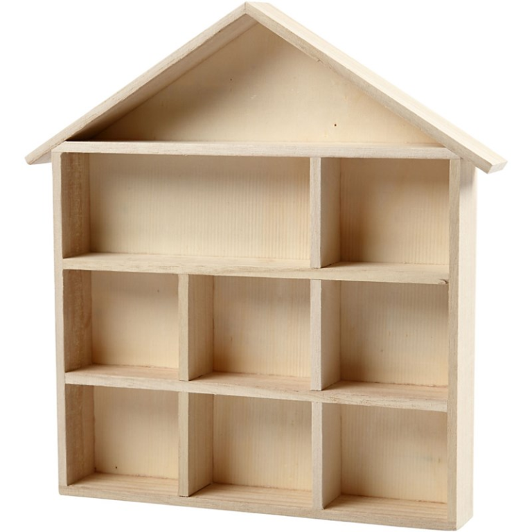 CC Houten Letterhuisje 26x25,2 cm