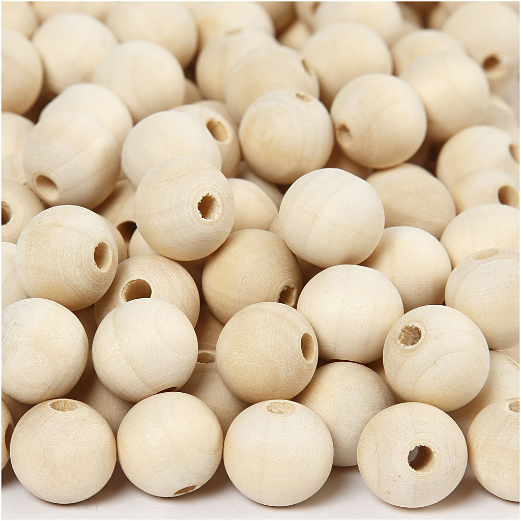 CC Houten Kralen 15 mm 500 stuks