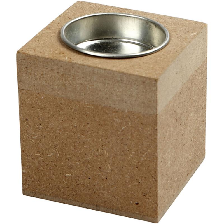CC MDF Teelichthalter 6x6x6 cm