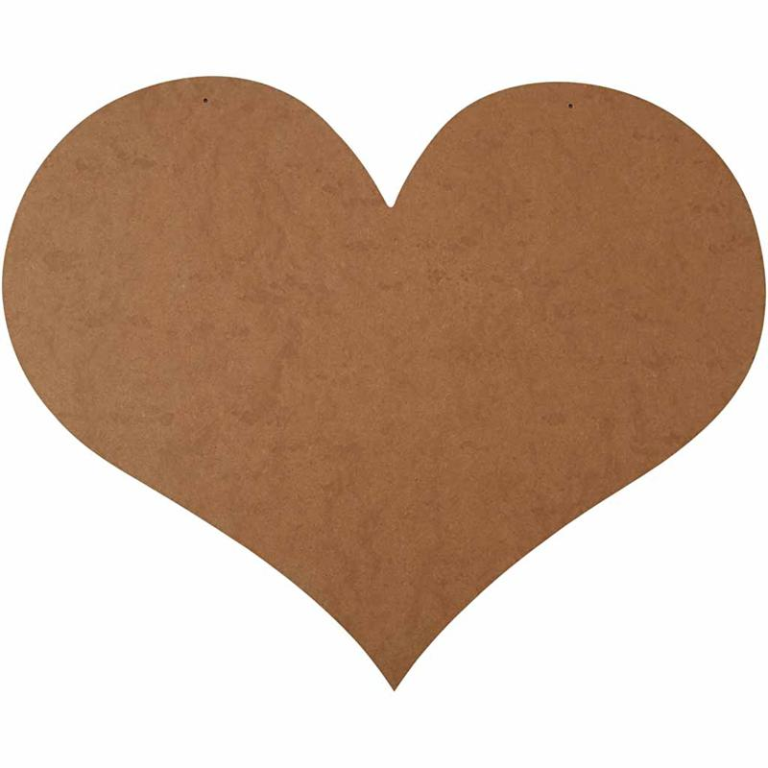 CC MDF Herz 50x40 cm
