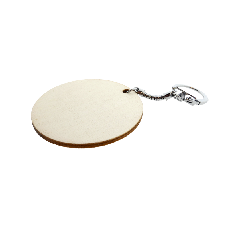 CC Wooden Keychains Circle d:6 cm 12 pieces