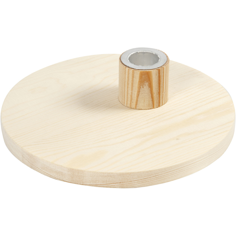 CC Houten Kandelaar 16 cm