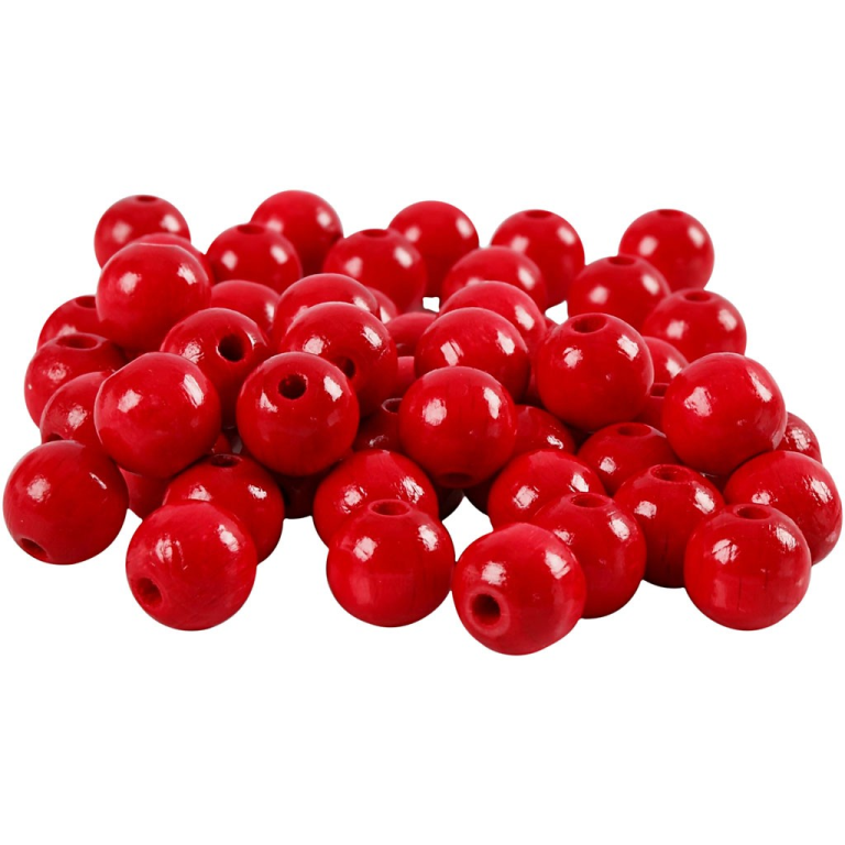CC Holzkugeln 10 mm Rot 70 Stück