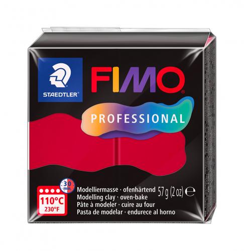 Fimo Professional Karmijn rood 57g - Polymeerklei / Boetseerklei